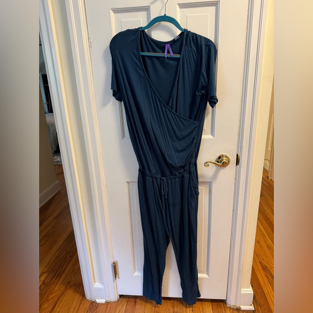 Seraphine Maternity Blue Jumpsuit size 6